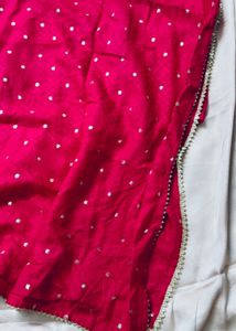 Red Embroidered kurti n pant