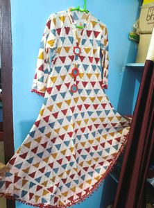 Printed Anarkali Kurta