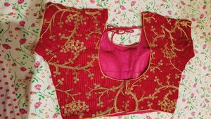 Garba/Dandiya..Pink&amp; Blue Embroidered lehnga
