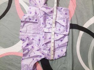 Purple Floral Printed Blouse