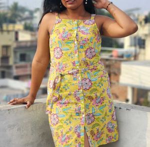 Floral Yellow Sundress