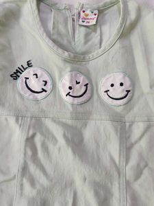 Cute Smile Face Baby Dress
