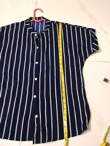 striped light weight over shirt
