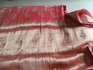 Completely New Elegant Pink Silk Saree