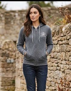 Gray Zip-Up Hoodie