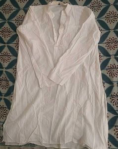 White Cotton Kurta