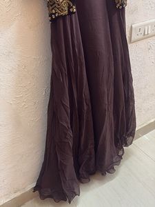 Classy Ethnic Gown with Embellished Jacket