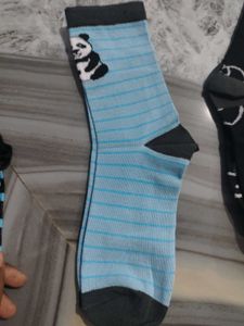 Cute Panda &amp; Heart Socks Bundle