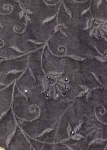Elegant Black &amp; Gold Embellished Saree