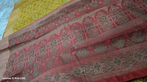 Beautiful Yellow Saree with Golden Border
