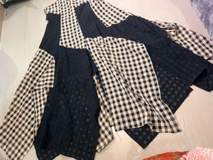Y2K Gingham Print Midi Dress