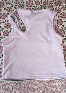 Lilac Cut-Out Tank Top