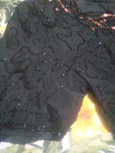 Sparkling Sequin Black Top