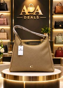 Stylish Taupe Hobo Shoulder Bag