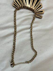 Statement Black &amp; White Marble Necklace