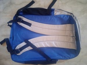 Blue Backpack with Automotive Branding