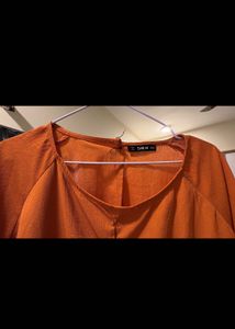 Orange Shein Tunic Top