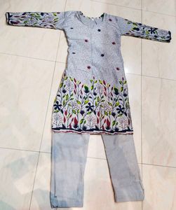 floral Printed Kurti Pant Set