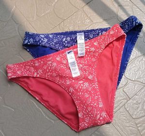 M&S Set of 2 High Leg Bikini Bottoms