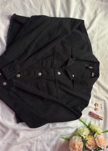 Classic Black Denim Jacket
