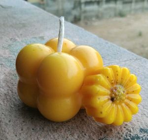Unique Yellow Bubble Candle