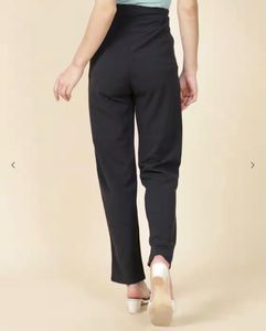 Chic dark grey Straight fit Pants