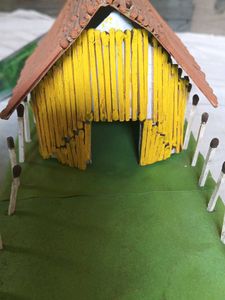 Matchstick Barn Diorama
