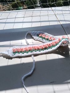 Handmade Crochet Flower Headband