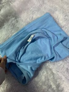 Cute Light Blue Collared Halter Top