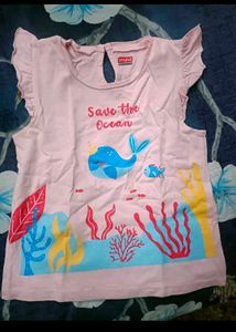 Combo Of Babyhug Cute Tops For 2-4: Year Girl