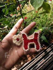 Handmade Letter H Keychain