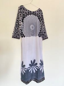 Black and white salwar suit