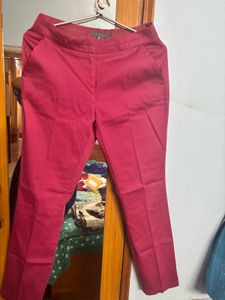 Chic Pink Tailored Trousers