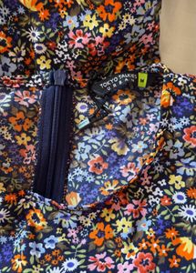 Floral Print Cutout Mini Dress