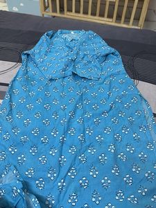 Blue Printed Kurta