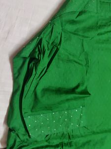 A Brand New  DEEP GREEN sequined 54 Size Kurta