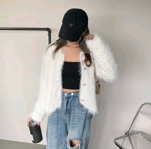 Fluffy White Jacket