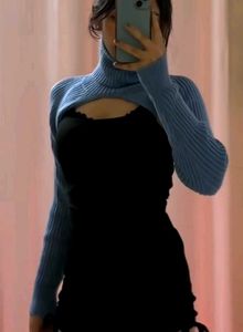 Turtleneck Arm Warmer/Shrug Pullover