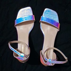 Aesthetic korean holographic heels