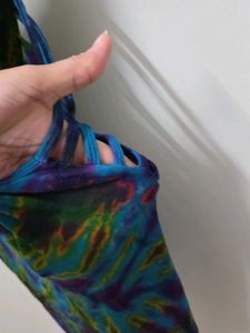 Colorful Tie-Dye Sleeveless Top