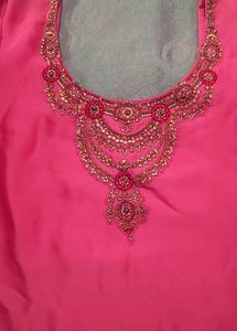 Embellished Pink suit and salwar
