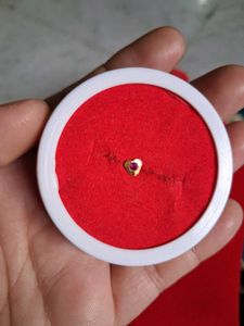 Heart Stud Nose Pin gold