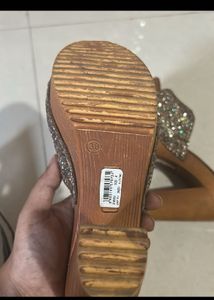Sparkly Wedge Heels