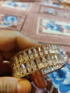 Sparkling Rosegold Crystal Bangle Bracelet