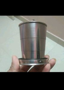 Foldable stainless steel glass