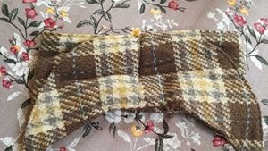 Tweed Hobo Bag with Bow Accent