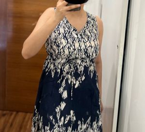 biba  Sleeveless V-Neck Printed Dress