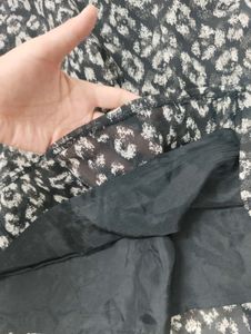 Leopard Print Midi Skirt