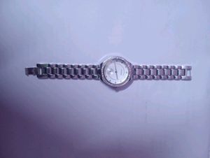 Guess Silver Rhinestone Watch
