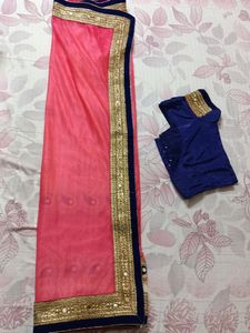 Used festive  wear saree With No Return/No Refund